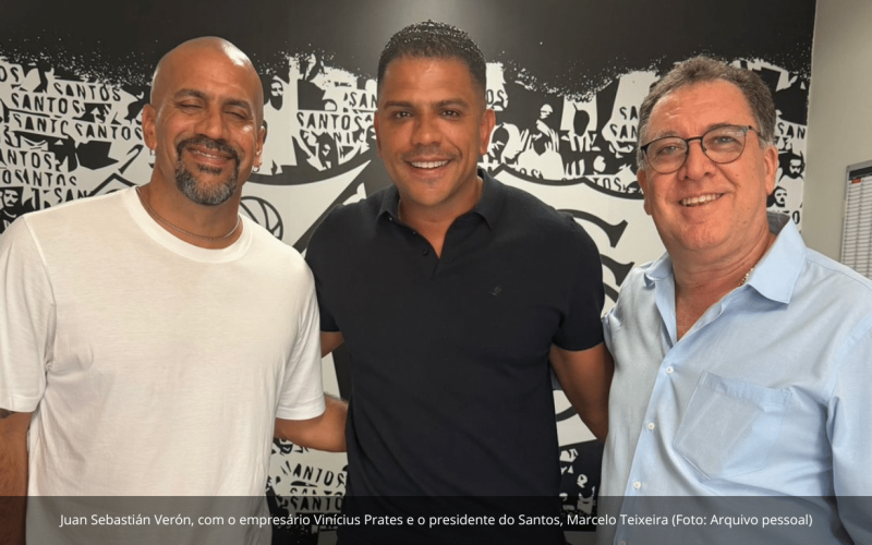 Verón visita o Santos e amplia agenda no Brasil em busca de modelos e investidores para projeto de SAF do Estudiantes